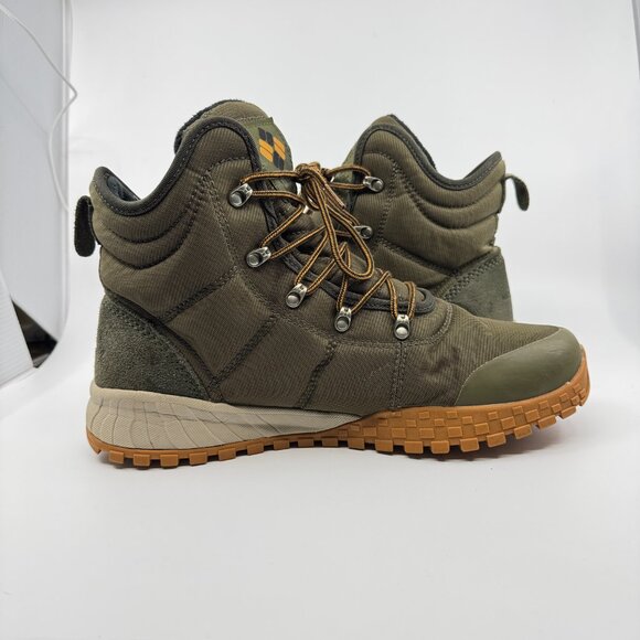 Columbia Boots Men Size 11 Green Fairbanks Omni-Heat Snow Boot High Waterproof - Picture 5 of 9